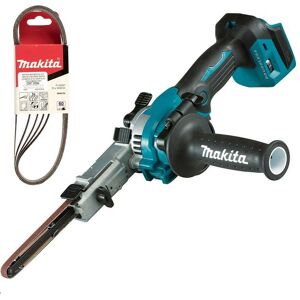 DBS180Z 18v lxt Cordless Brushless Belt Sander Power File Bare + 5 Belts - Makita