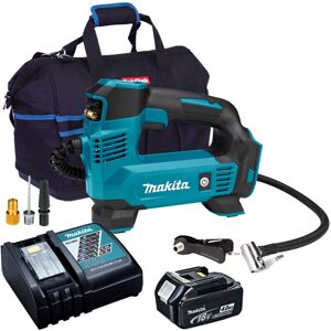 Makita - DMP180Z 18V Inflator Pump with 1 x 4.0Ah Battery, Charger & Bag:18V