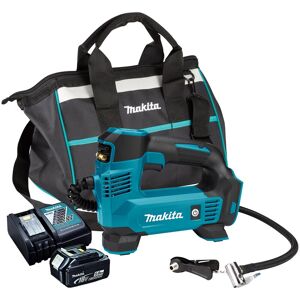 Makita - DMP180Z 18V Inflator Pump with 1 x 5.0Ah Battery Charger & Tool Bag