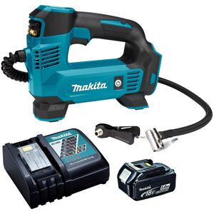 Makita - DMP180Z 18V Inflator Pump with 1 x 5.0Ah Battery & Charger:18V