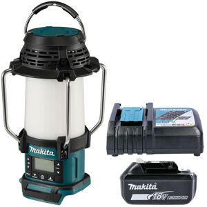 Makita DMR055 14.4V / 18V LXT Cordless AM / FM Radio Lantern With 1 x 5.0Ah Battery & Charger