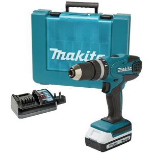 HP457DW 18v Lithium ion Cordless Combi Hammer Drill + 1 Battery + Charger - Makita