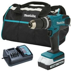 HP457DW 18v Lithium Cordless Combi Hammer Drill + 1 Battery Charger + Bag - Makita