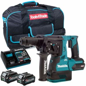 HR003GZ 40V Brushless sds+ Rotary Hammer Drill with 2 x 2.5Ah Battery Charger & Bag - Makita