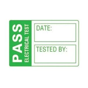 Martindale Electric MARLAB1 LAB1 PAT Test Labels Small - Green/White