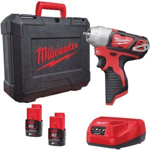 M12BIW14-202C 12V Sub Compact 1/4-inch Impact Wrench Kit 4933443897 - 2 x M12B2 Batteries, C12C Charger & Kitbox - Milwaukee