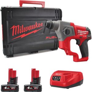 M12CH-402X 12V Cordless sds+ Hammer Drill 2 x M12B4 Batteries, C12C Charger & Dynacase 4933446049 - Milwaukee