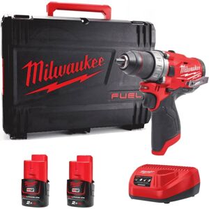 M12FDD-202X 12V Fuel Cordless Drill Kit - 2 x M12B2 Batteries, C12C Charger & Dynacase 4933459816 - Milwaukee