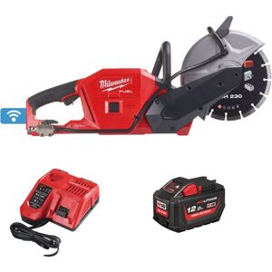 Milwaukee - M18FCOS230-121 18v 230mm fuel Cordless Cut Off Saw Kit - 1 x M18HB12 Battery & M12-18FC Fast Charger(Diamond Blade Included) 4933471698
