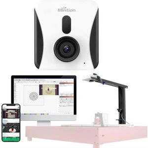 Atomstack - Mintion Lasercam Camera for Laser Engraver Cutter, Remote Monitoring & Control, Positioning Tracking, Fire Detection, 1080P Time Lapse