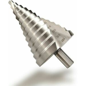 Other Drill Bit, hss Step Drill Bit 6-60mm Spiral Slot Taper Countersink 12 Steps Denuotop