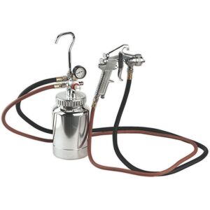 SSG1P Pressure Pot System with Spray Gun & Hoses 1.8mm Set-Up - Sealey