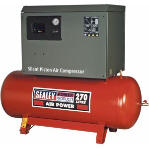 Compressor 270L Belt Drive 7.5hp 3ph 2 Stage with Low Noise SAC72775BLN - Sealey