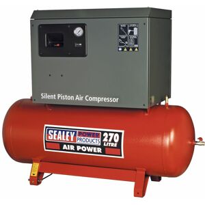 Sealey Air Compressor 270L Belt Drive 5.5hp 3ph 2-Stage Low Noise SAC42755BLN