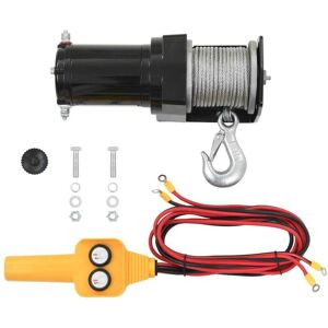 Sweiko - 12 v Electric Winch 907 kg Wire Remote Control VDTD07704
