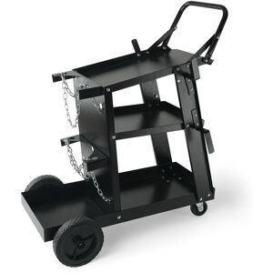 Welding Cart 3-Tier 400 lbs Welder Welding Cart with 360° Swivel Wheels - Vevor