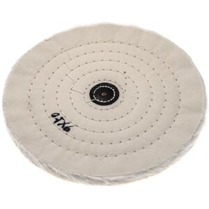 Vhbw - Polishing Pad for all Standard Angle Grinders, Screwdrivers - Spare Pad with 21.5cm Diameter, cream, cotton