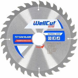 WellCut TCT Saw Blade Profi 210mm x 32T x 35mm Bore Suitable For 5008MGJ, TTB710MSW