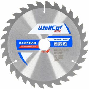 WellCut TCT Saw Blade Profi 230mm x 30T x 30mm Bore