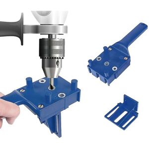 WOOSIEN Woodworking Diy Doweling Jig Drill Guide Drilling Hole Fit 6/8/10mm Bits Puncher Carpentry Tools Set