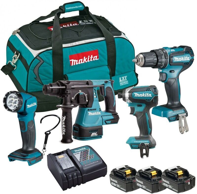 Makita - DLX4138SX1 18v 4 Piece lxt Drill Torch Brushless Kit Lithium - 3 x 3.0AH