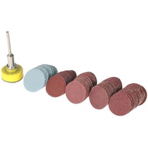 Linghhang - 100pcs 25mm 1' Sanding Discs 1' Sanding Bands 1' Sanding Pads Polishing + 1/8' Shank Rotary Tool Sanding Discs