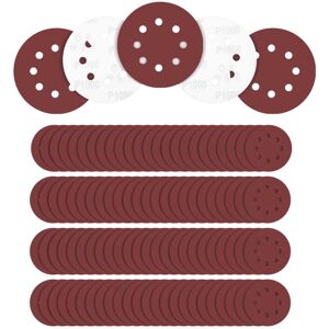 TLILY 100 PCS 5 Inch 8 Holes Hook and Loop Sanding Disc Sandpaper, 20 Pcs Each of 600 800 1000 1500 2000 Grits Sand Paper for Random Track Sanders