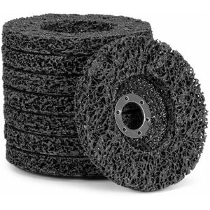Cyslmuk - 100 mm Pack of 5 (black) for angle grinder diameter: 100 mm, Cleaning discs