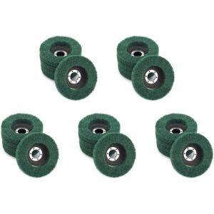 TLILY 25Pcs Nylon Fiber Flap Wheels Polishing Wheel Buffing Scouring Pad Grinding Disc for Angle Grinder Metal Polisher