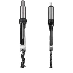 TLILY 2Pcs Woodworking Square Hole Drill Bits Wood Mortising Chisel Set Mortise Bit Kits Saw Sets