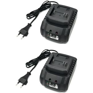 Tlily - 2X Charger for Makita Lithium 18V 21V Battery Apply to Cordless Drill Angle Grinder Electric Blower Power Tools eu Plug