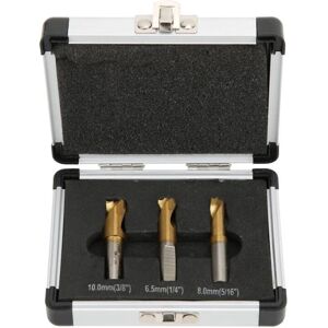 Linghhang - 3Pcs Spot Weld Cutter Drill Bit, 6.5mm/8mm/10mm Spot Welding Cutter Drill Bit Set Spot Weld Cutter for Removing Sheet Metal Weld Joints