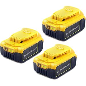 Powerwings - 3X Battery for dewalt DCB184 DCB184B-XJ DCB180 DCB181 DCB182 DCB183 DCB185 18V xr Power Tool Battery 18V-20V 5,0Ah Lithium Indicateur led