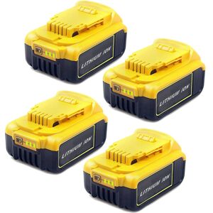 POWERWINGS 3X Battery for DEWALT DCB184 DCB184B-XJ DCB180 DCB181 DCB182 DCB183 DCB185 18V XR Power Tool Battery 18V-20V 5,0Ah Lithium Indicateur LED