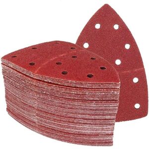 YMYNY 50 pieces │ 11 holes │ 105 x 152 mm │ Grit 100 │ for multiple sanders │ Sanding sheets │ Sandpaper