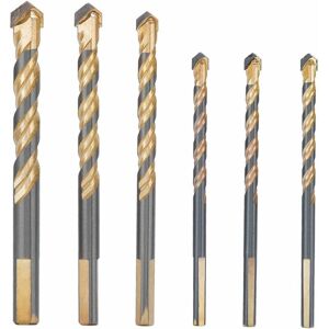 ROSE 6 Pcs Glass Tile Drill Bit 3 x 6mm, 8mm 10mm 12mm Ceramic Tile Drill Bits Earthenware Porcelain Drilling Cutter for Tiles Glass Brick Marble Mirror