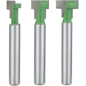 YMYNY 6.35mm Deep Milling Cutter with T-Slot and T-Track Router Bit, Professional Woodworking Tools mumu