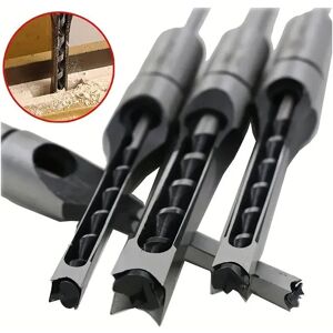8mm (5/16) Woodworking Tool Set: Twist Square Hole Drill Bit, Chisel Extension Saw and More - Perfect for DIY Furniture Carving.