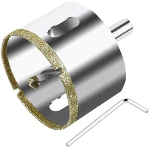 CYSLMUK 68mm Diamond Hole Saw with Centering Guide Drill Bit, Tile Hole Saw with Diamond Coating, Diamond Core Drill Bit for Glass, Tile, Ceramic, Marble,