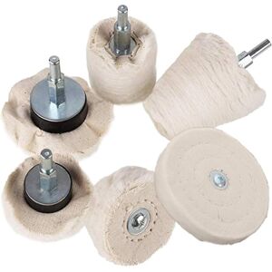 6Pcs 1/4 Inch Handle Drill Polishing Wheel for Grinder Polishing Tool, Car Drill Pad Kit, metal - Alwaysh