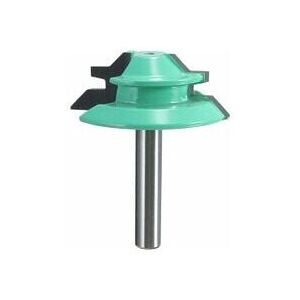 ZVD - Betterlife 45 Degree Locking Miter Router Bit 1/4 Inch Miter Diameter / 8mm Shank Green Woodworking Cutter 1pc diy Tool Accessories