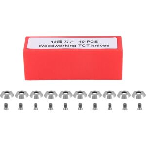 TLILY Ci3 Round 12X2.5mm Carbide Inserts Cutters Knives Replacement Blade Fit for DIY Lathe Wood Turning Finisher Tool 10Pcs