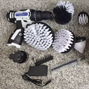 DAY PLUS Cordless Combi Driver Drill Power Tool Drilling & Screwdriver Bit 6pc Brush Set