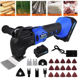 Briefness - Cordless Electric Oscillating Multi Saw Power Tool Sanding Blade Li-ion Battery