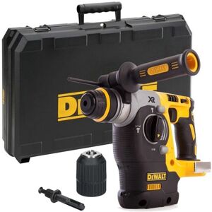 Dewalt Cordless XR 18v SDS Brushless Hammer Drill 3 Mode SDS+ + Case + Chuck