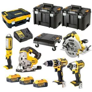 Dewalt DCK526P3T XR Cordless 18v Brushless 5 Piece Kit 3 x 5.0ah Batteries +Case