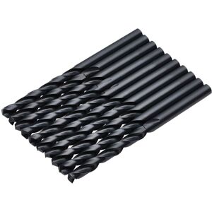 Draper High-Speed Steel (HSS) Drill Bit Set – 8.0mm Diameter, 10-Piece Pack, Black Finish