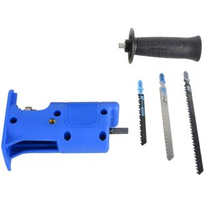 TLILY Electric Reciprocating Saw Adapter Electric Drill Modified Saws Attachment with Saw Blade,Blue