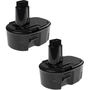 EXTENSILO 2x Replacement Battery compatible with Dewalt DC984KA, DC984KB, DC984VA, DC985KA, DC985VA, DW054K-2, DW055K-2 Electric Work Tool (3300 mAh, NiMH,
