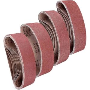 YMYNY Fliti 25 x Sandpaper, Belt Sander, Mechanical or Electric Sander, Sanding Sheets with Grit P40/60/80/100 – 7.5 x 53.3 cm
